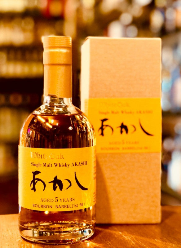 あかし シングルモルト バーボンバレル5年 1st fill