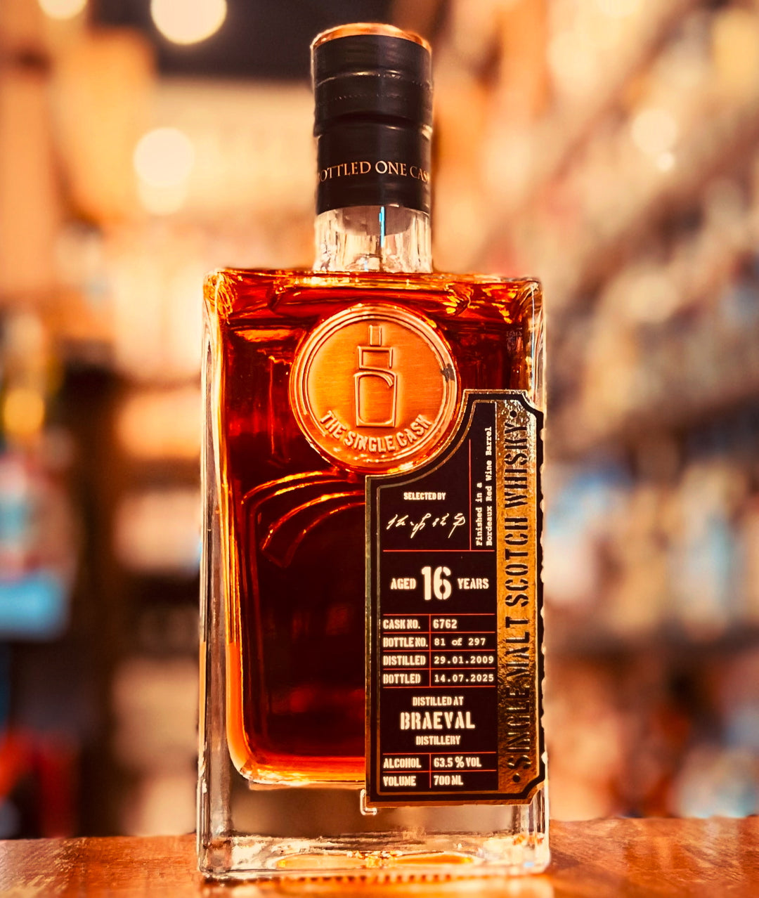 TSC  ブレイヴァル 2009  16年【秩父ウイスキー祭向け】  ボルドーレッドワインバレルフィニッシュ63.5%【   Cask No. 6762  】 <<シグネチャーシリーズ シングルキャスクジャパン>>